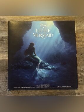 Disney The Little Mermaid Poster - Blue Teal Underwater Art vinyl Walt songs
